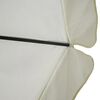 Parasol met draagbare voet aluminium (wit)