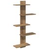 vidaXL Wand Vlonderschap Artisanaal eiken 48,5 x 15 x 101 cm