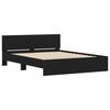 vidaXL Bedframe met hoofdeinde zwart 140x190 cm