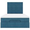 vidaXL Ottoman bed met matrassen 120x190cm fluweel donkerblauw
