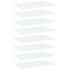 vidaXL Wandschappen 8 st 60x40x1,5 cm spaanplaat wit