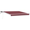 vidaXL Uitschuifbare luifel Bordeauxrood 300 x 250 cm