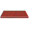 vidaXL Luifeldoek 3,5x2,5 m canvas oranje en bruin