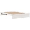 vidaXL Bedframe met hoofdeinde zonder matras 160x200 cm wit