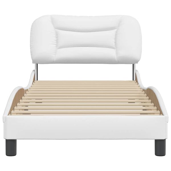 vidaXL Bedframe zonder matras "Hvar" kunstleer wit 90x190 cm