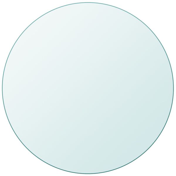 vidaXL Tafelblad van gehard glas 600 mm rond