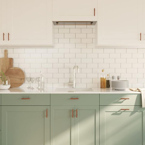 vidaXL Handvatten 10 st 64 mm roestvrij staal bronskleurig