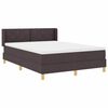 vidaXL Boxspringbed met matras Donkerbruin 200 x 160 cm Polyester
