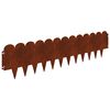 vidaXL Gazonrand 30 st 103 x 25 cm Staal Roestig