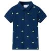 vidaXL Kinderpoloshirt 128 marineblauw
