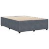 vidaXL Bedframe zonder matras 140x200 cm fluweel donkergrijs