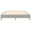 vidaXL Bedframe zonder matras stof lichtgrijs 160x200 cm