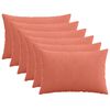 vidaXL Kussensloop 6 pcs HEERLEN Rood-oranje 30 x 50 cm corduroy