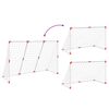 vidaXL Kindervoetbaldoel met ballen 2-in-1 184x64x124 cm wit