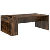vidaXL Salontafel Gerookt eiken 95 x 50 x 34 cm Bewerkt hout