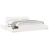 vidaXL Bedframe zonder matras massief grenenhout wit 180x200 cm