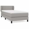 vidaXL Boxspring met matras stof lichtgrijs 100x200 cm
