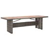 vidaXL 9-delige Tuinset met kussens poly rattan grijs