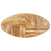 vidaXL Eettafel ovaal 200x100x75 cm ruw mangohout