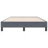vidaXL Boxspring zonder matras fluweel donkergrijs 120x220 cm