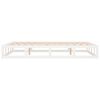 vidaXL Bedframe massief hout wit 200x200 cm