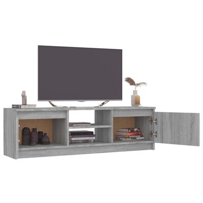 vidaXL Tv-meubel 120x30x35,5 cm bewerkt hout grijs sonoma eikenkleurig