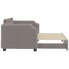 vidaXL Slaapbank met onderschuifbed 80x200 cm stof taupe