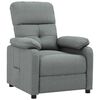 vidaXL Fauteuil verstelbaar stof donkergrijs