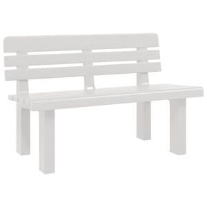 vidaXL Tuinbankje 110x52x71 cm polypropeen wit