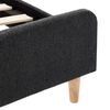 vidaXL Bedframe jute donkergrijs 90x200 cm