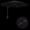 vidaXL Tuinparasol Zwart 248 x 248 x 148 cm Polyester en staal