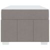 vidaXL Bedframe met matras Taupe 120 x 190 cm Stof