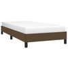 vidaXL Bedframe zonder matras 80x200 cm stof donkerbruin