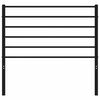 vidaXL Hoofdbord metaal zwart 107 cm