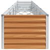 vidaXL Verhoogde plantenbak 485 x 50 x 36 cm Gegalvaniseerd staal