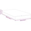 vidaXL Matras Wit en Grijs 100 x 200 cm Pocketvering