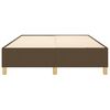 vidaXL Boxspring bed stof donkerbruin 140x190 cm