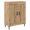 vidaXL Hoge kast Artisan Eiken 69,5 x 34 x 180 cm Bewerkt hout
