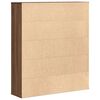 vidaXL Boekenkast 89x24x101,5 cm bewerkt hout bruin eikenkleurig