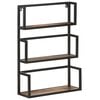 vidaXL Wandrek 60x20x85 cm massief gerecycled hout