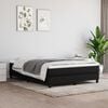 vidaXL Boxspring bed stof zwart 140x200 cm