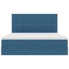 vidaXL Opslag bed met matras Donkerblauw 180 x 200 cm Fluweel
