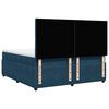 vidaXL Boxspring met matras fluweel donkerblauw 180x200 cm