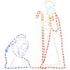 vidaXL Kerstfiguren Jozef en Maria met 264 LED's 40x55 en 38x100 cm