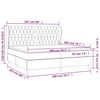 vidaXL Boxspring met matras fluweel zwart 200x200 cm