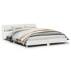 vidaXL Bedframe zonder matras massief grenenhout wit 160x200 cm