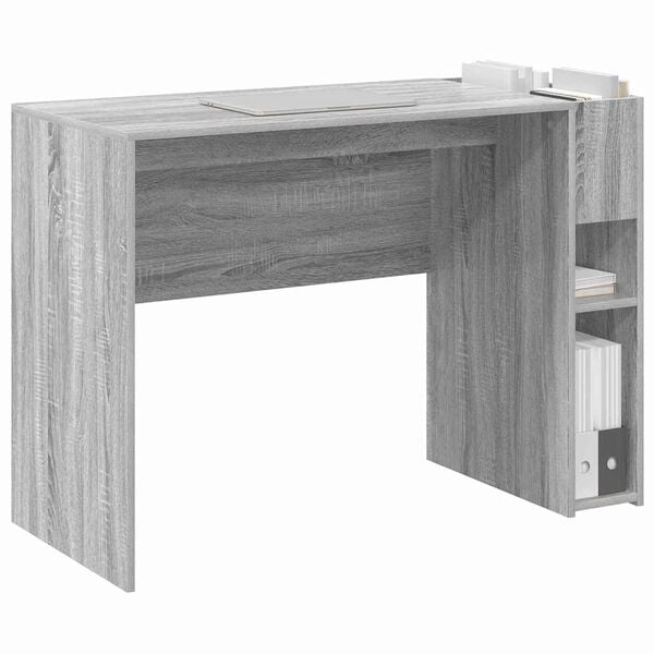 vidaXL Bureau Grijs Sonoma 109 x 50 x 78 cm Bewerkt hout