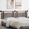 vidaXL Hangend Hoofdeinde Effen Taupe 210 x 55 x 5 cm Antiek PU