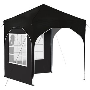 vidaXL Pop-up partytent 192 x 192 x 245 cm Zwart