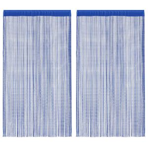 vidaXL Draadgordijnen 140x250 cm blauw 2 st